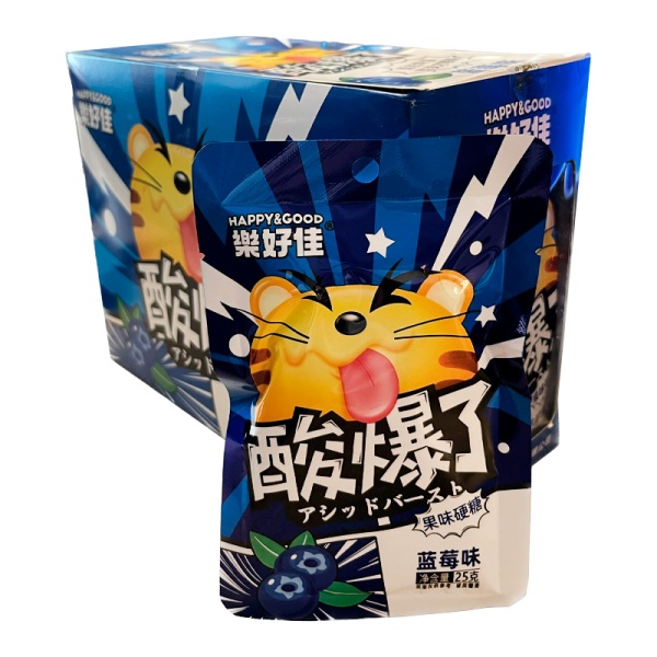 Konfety Happy&Good Kislye fruktovyy miks 25g