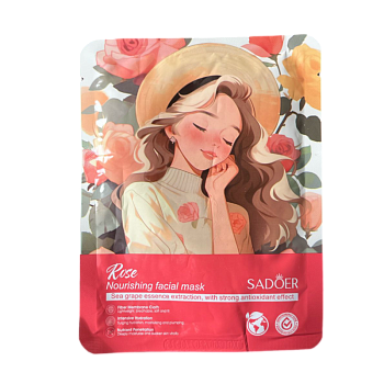Маска Sadoer для лица питательная с Розой 25г