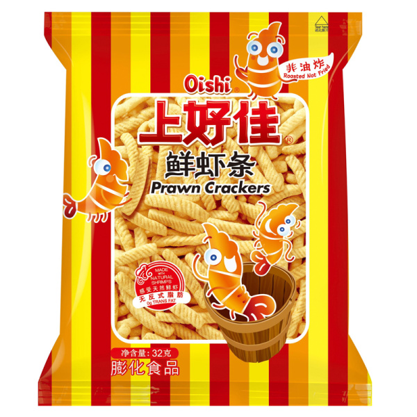 Chipsy Oishi Tiao krevetochnye 32g