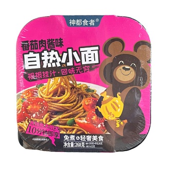 Лапша Leiqia самонагреващаяся со вкусом болоньезе 268г