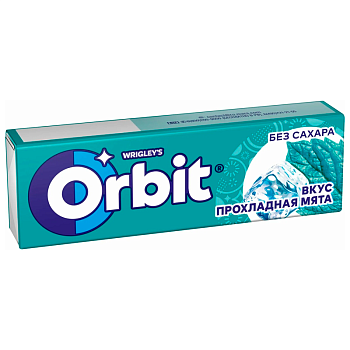 Жевательная резинка Orbit прохладная мята без сахара 14г