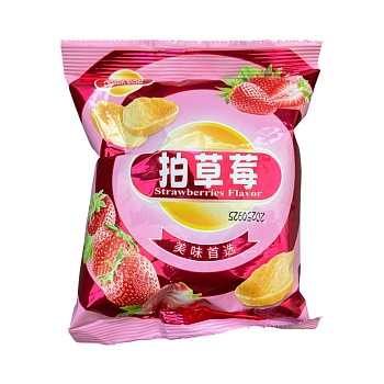 Чипсы Lepinlexin Lay со вскусом клубники 36г