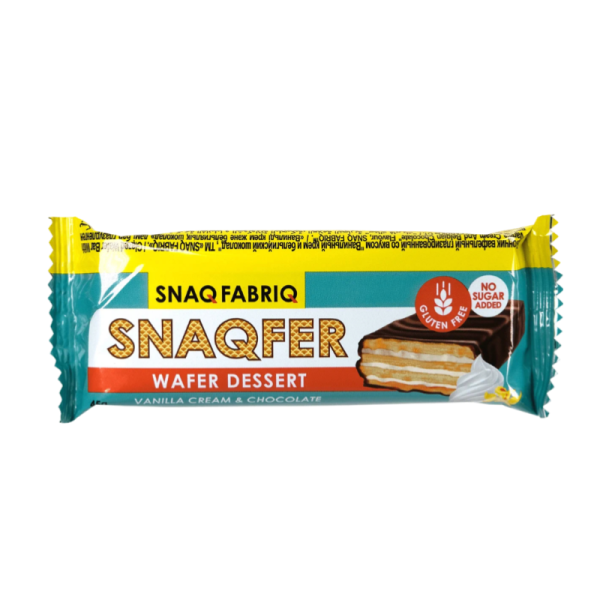 Batonchik vafelnyy Snaq Fabriq Vanilnyy krem i belgiyskiy shokolad 45g
