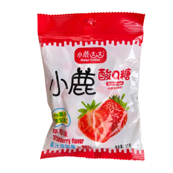 Zhevatelnaya konfeta Deer DaDa so vkusom klubniki 65g