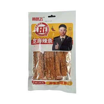 Снек HuangPengFei острые полоски с кунжутом 76г