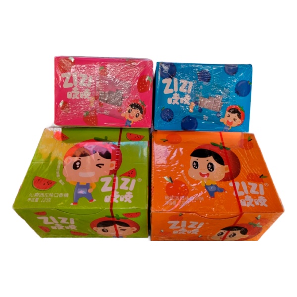 Zhevatelnaya rezinka ZiZi Plastinki fruktovye 11g