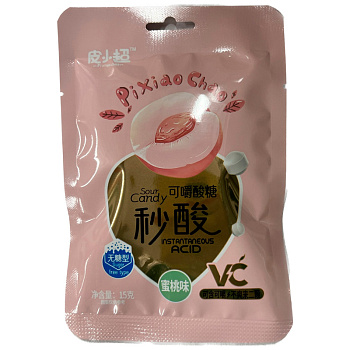 Драже PixiaoChao Кислые Персик 15г