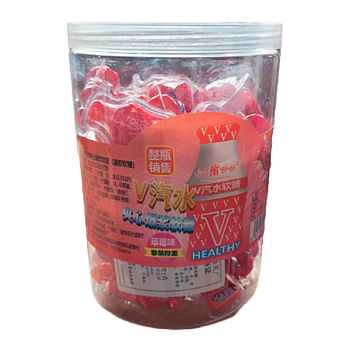 Мармелад Healthy с жидкой начинкой клубника