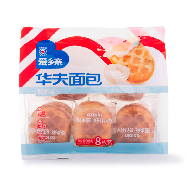 Bulochki Axiain Vafelnye so slivochnym syrom 8sht 308g