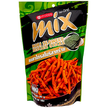 Палочки VFoods Mix хрустящие со вкусом водорослей нори 60г
