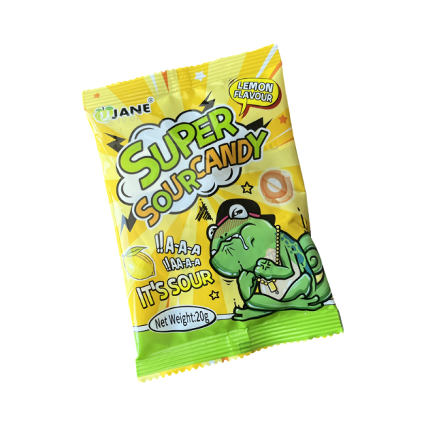 Konfety Ujane Super Sour super kislye so vkusom limona 20g