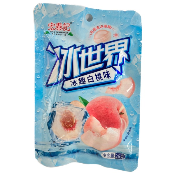 Konfety Hong Tai Kee Foods Super Ledyanoy Persik 26g