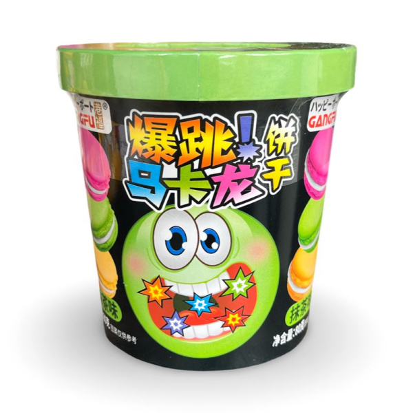 Pechene-sendvich Gang-Fu Makaron so vkusom chaya Matcha i vzryvnoy karamelyu 80g