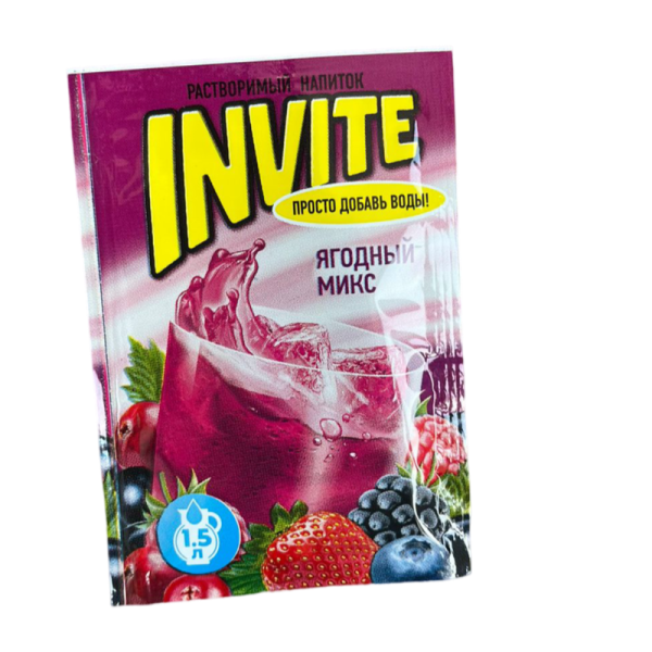 Napitok rastvorimyy Invite yagodnyy miks 9g