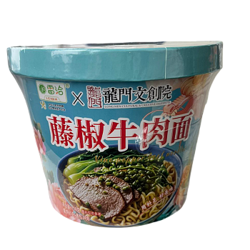 Лапша LeiQia Дракон со вкусом говядины с перцем по-сычуаньски 119г