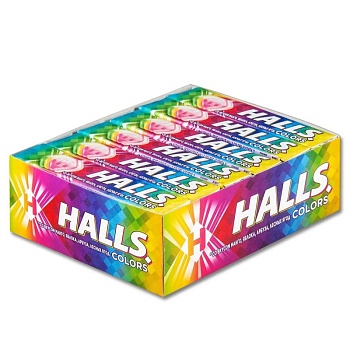 Карамель леденцовая Halls Colors Ассорти