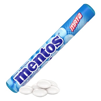 Драже жевательное Mentos Мята 37,5г