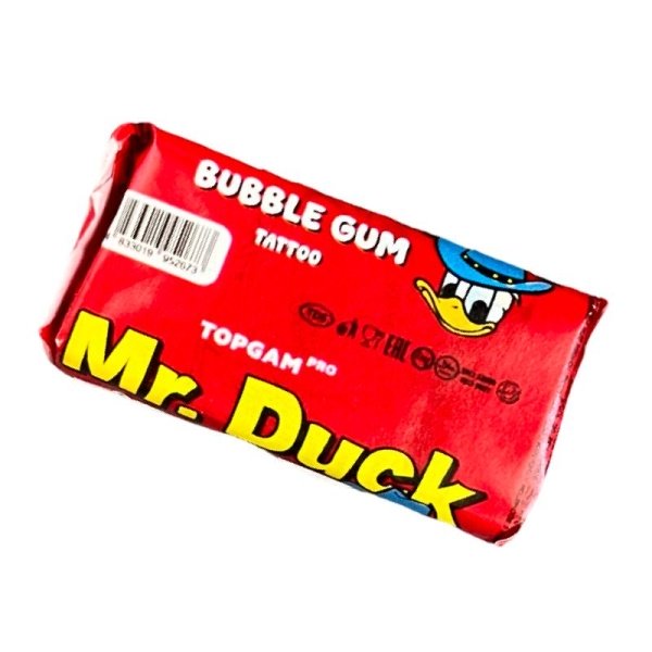 Zhevatelnaya rezinka Mr.Duck so vkusom klubniki 3,5g