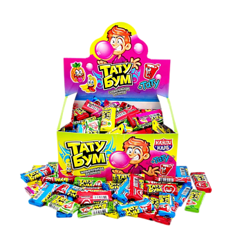 Жевательная резинка Канди клаб тату бум 2г