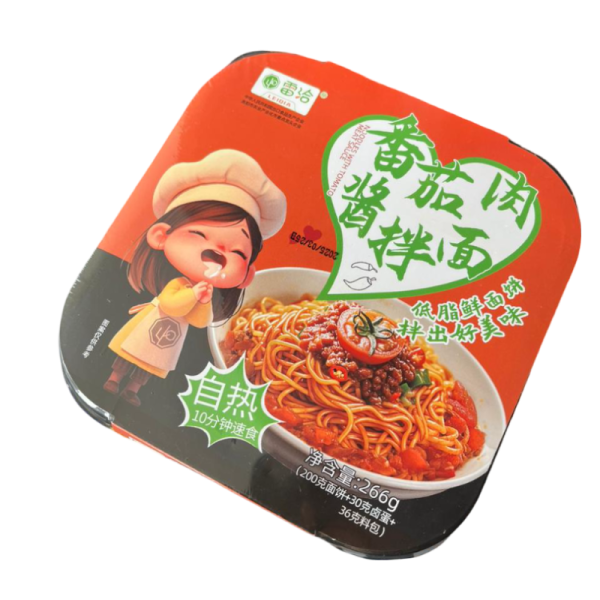 Lapsha LeiQia samorazogrevayushchayasya Devochka so vkusom myasa v tomatnom souse 266g