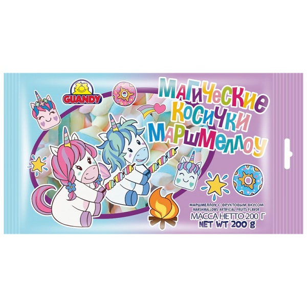 Marshmellou Guandy Guandi Magicheskie kosichki fruktovye 200g