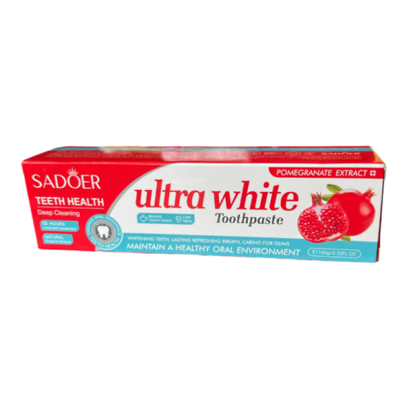 Pasta Sadoer zubnaya otbelivayushchaya s ekstraktom granata 100g