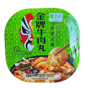 Лапша быстрого приготовления Braised lion Head с говядиной 402г