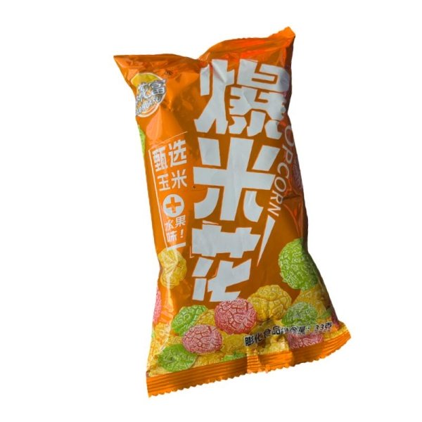 Popkorn Baohuafu s fruktovym vkusom 33g