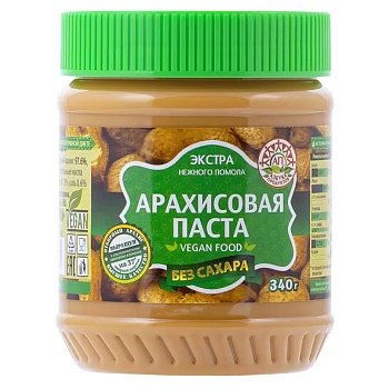 Арахисовая паста Азбука продуктов Экстра Vegan Food 340г