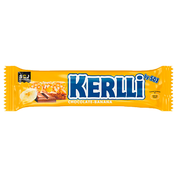Злаковый батончик Kerlli с бананом в молочном шоколаде 50г