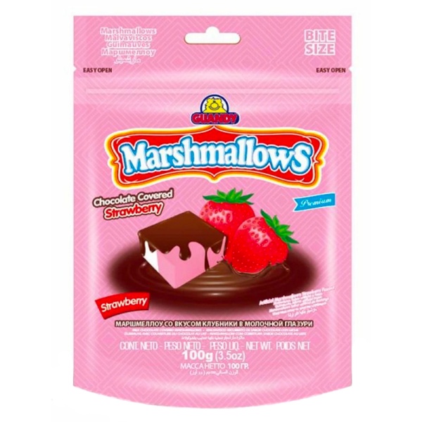 Marshmellou Guandy Guandi Klubnichnyy v shokolade 100g