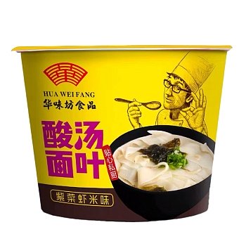 Лапша Hua Wei Fang с креветками и водорослями