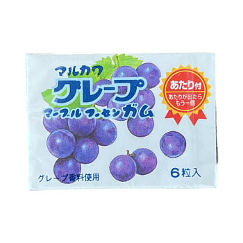 Жевательная резинка Marukawa Виноград 6 шаров 8,1 г