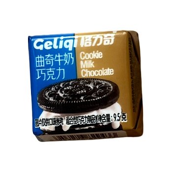 Шоколад Geliqi с печеньем вкус молочного шоколада 10г