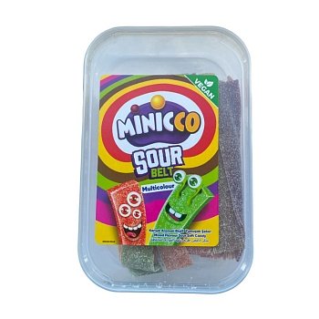 Мармелад в банках Miniccco Sour Belt Multicolor 200г