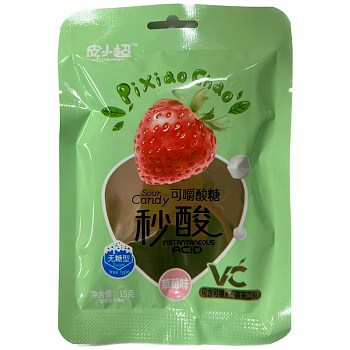 Драже PixiaoChao Кислые Клубника 15г