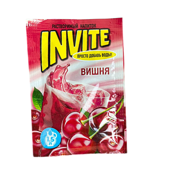 Напиток растворимый Invite вишня 9г