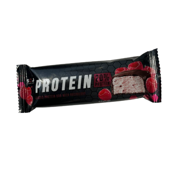 Proteinovyy batonchik Protein SOJ so vkusom maliny 50g