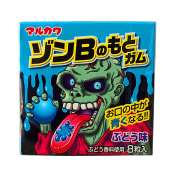 Жевательная резинка Marukawa зомби вкус винограда 11,1г