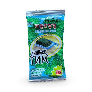Морская капуста Seasoned Laver хрустящая 2г