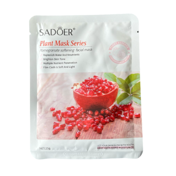 Maska Sadoer dlya litsa rastitelnaya s Granatom 25g