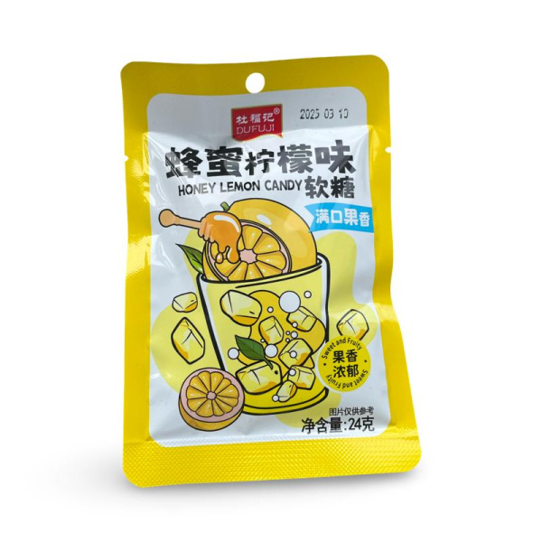 Marmeladnye konfety Dufuji fruktovye s medom 24g