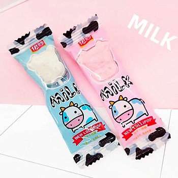 Леденец на палочке YiLian молочный 7г