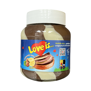 Паста двухслойная Love Is Банановая 350г