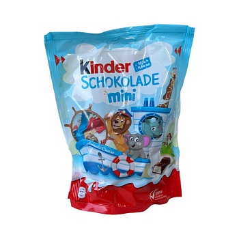 Шоколад Kinder мини с молочной начинкой 120г