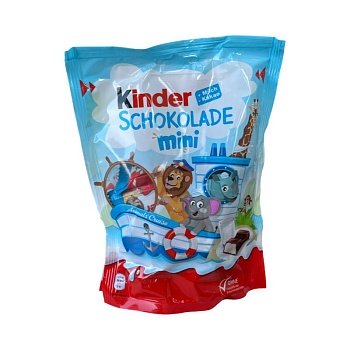 Шоколад Kinder мини с молочной начинкой 120г