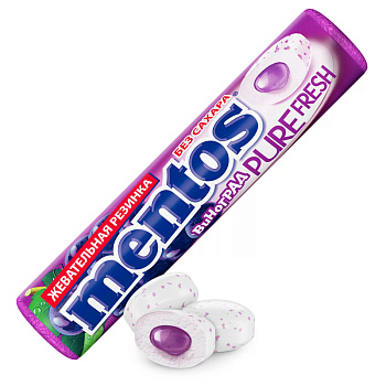 Жевательная резинка Mentos Виноград 15,5г