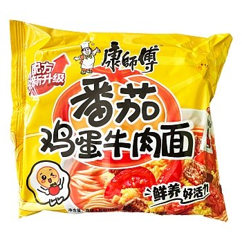 Лапша Master Kong со вкусом говядины и томатов с яйцом м/у 120г