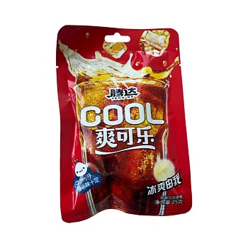 Конфеты карамель Tengda Cool со вкусом колы 25г