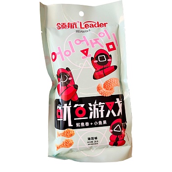 Чипсы Leader Игра в кальмара морской коктейль 28г